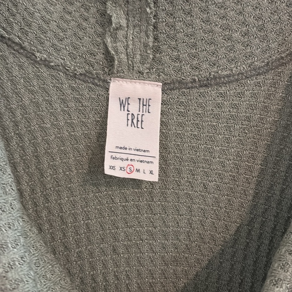 Free People Size S Sage Green Cowl Neck Oversized Tank Top - Picture 10 of 12